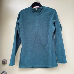 PATAGONIA CAPILENE Teal Half-Zip Soft Fleece W's SMALL Awesome Used Condition